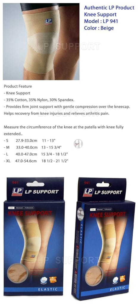 LP MYSPOGA_1512354 Other Knee Support, Large, Large (Beige) view 2