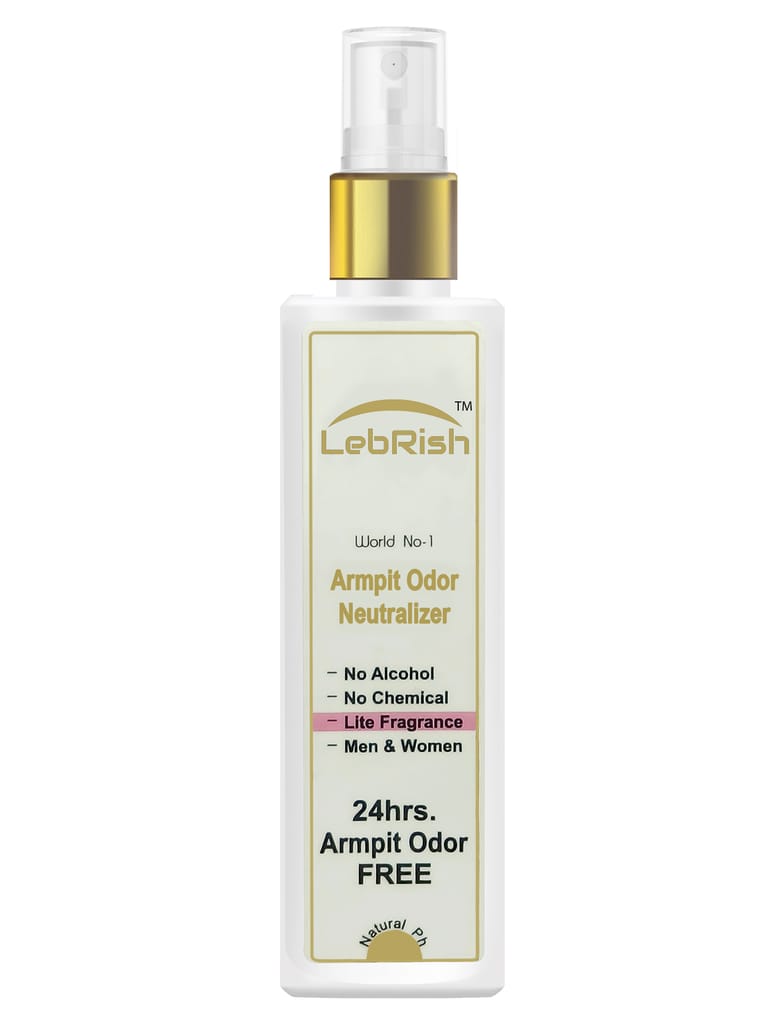 Armpit Odor Neutralizer | Underarm Odor Remover Spray | LebRish | Lite Fragrance | 100ml view 2
