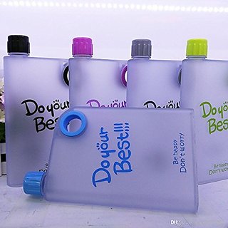 Do your Best Notebook Bottle BPA Free-- Flat Portable cup 380 ML water bottle view 2