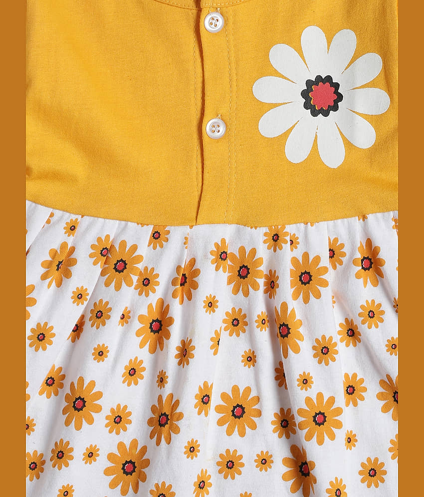 INFANT Pack of 2 Baby Girls Cotton Dress ( Multicolor 1 ) view 2