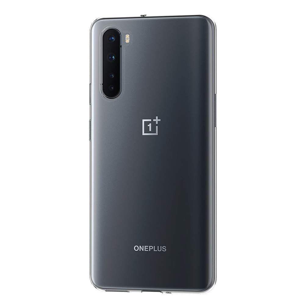 AICEK Case Compatible for OnePlus Nord, Transparent Silicone Cover for OnePlus Nord Bumper Covers Clear Case (6.44 inch) view 2
