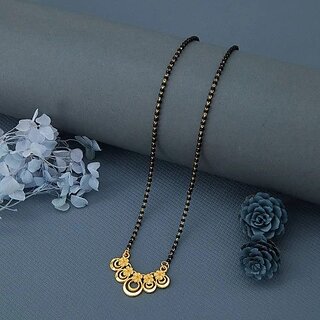 Designer and stylish Gold Plated Mangalsura for Women Alloy Mangalsutra view 2