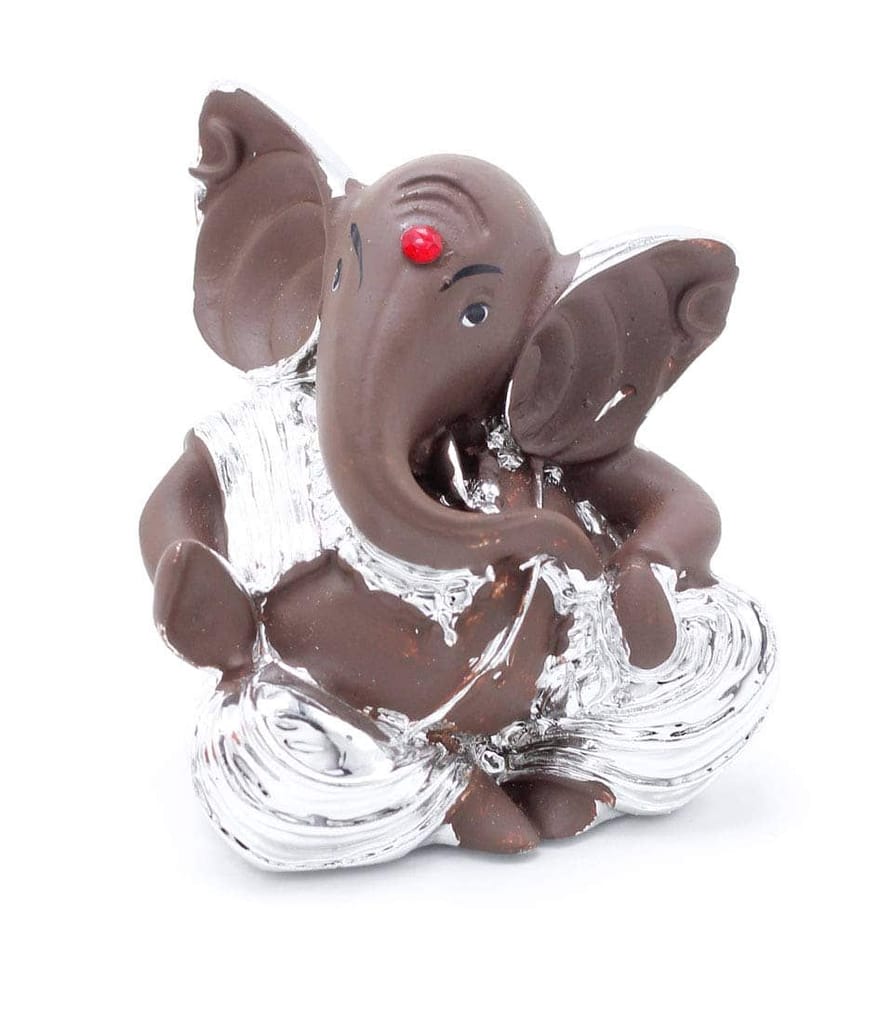 Craftlayout Resin Ganesha Idol For Car Dashboard 2.75 Inch view 2