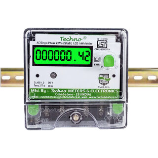 Single Phase Multifunctional Din Rail Energy Meter (5-30 A) - TMCB 01L