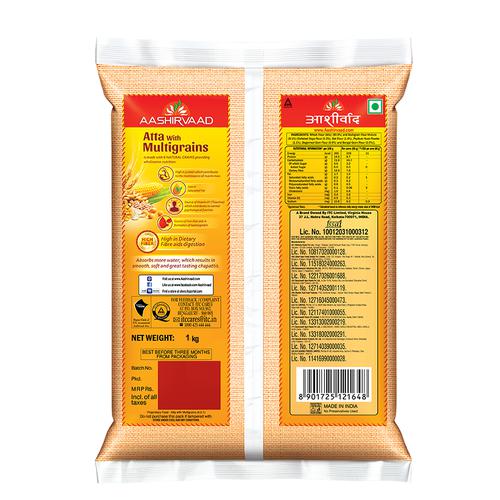Aashirvaad Atta With Multigrains, 1 Kg view 2