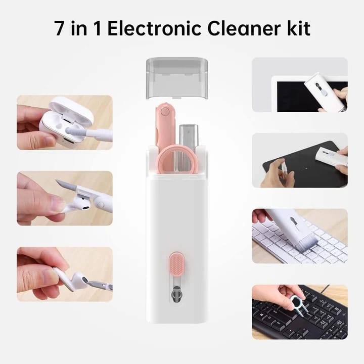 Electronics Cleaning Kit, Keyboard Cleaner, Computer Cleaner, Multi-function Cleaning Tools Kit for Laptop, PC, Phone, Camera Lens, Earphone, Keyboards, Home Office view 2