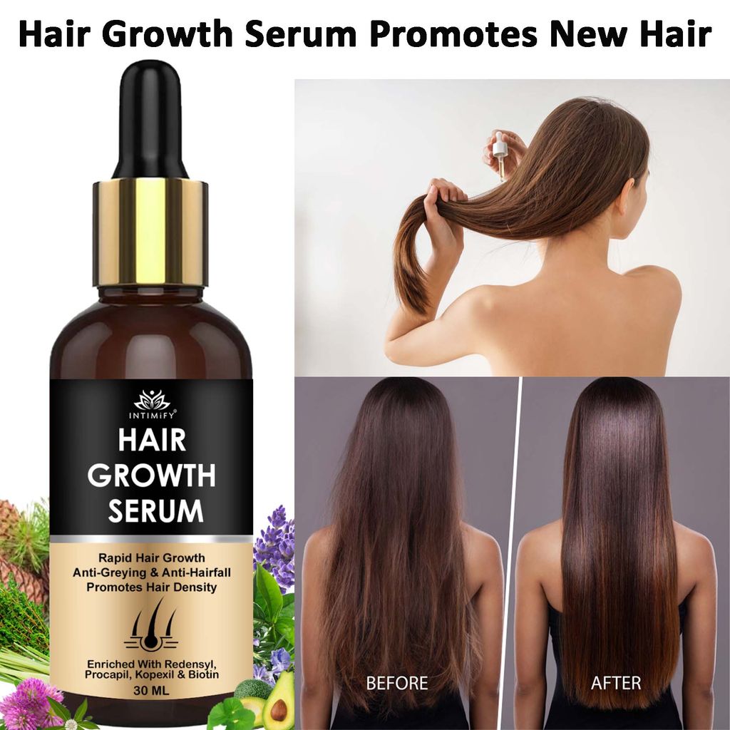 Intimify Hair Growth Serum, for Hair Growth, hair fall serum, hair regrowth, anti hairfall, hair fall control, 30 ml view 2