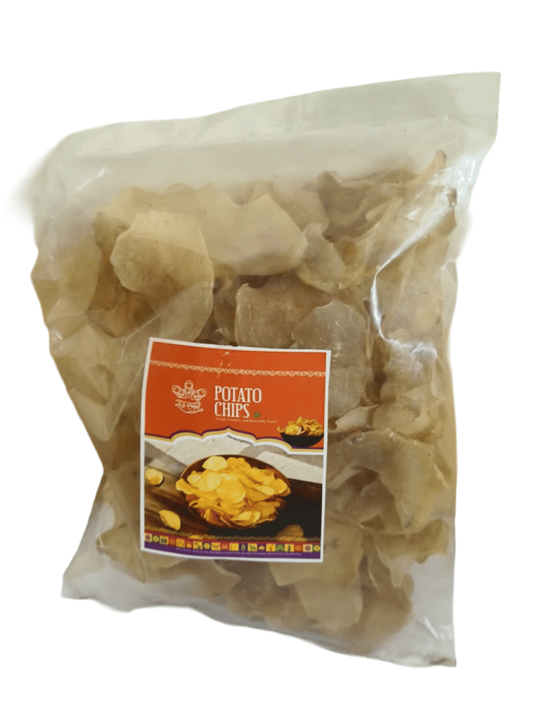Crispy Raw Potato Chips Wafers | Ready-to-Fry Aloo Salli Fryums for Homemade Snacks view 2