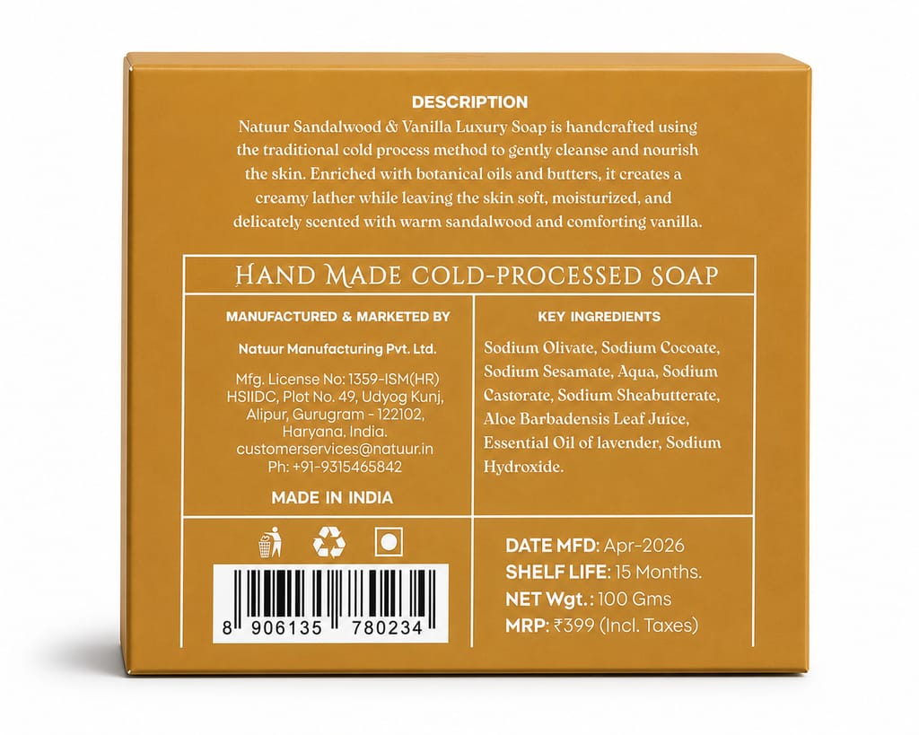 SOLACE Sandalwood & Vanilla Artisanal Cold Processed Beauty Bar Calming. Nourishing. Indulgent view 2