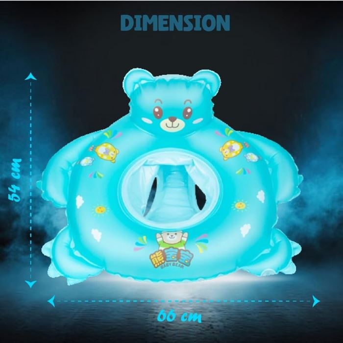 PlayMagic Teddy-Splash Swim Float Tube - Blue view 2