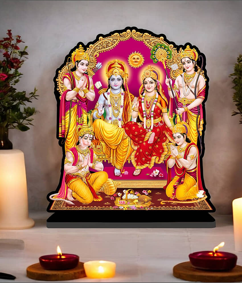 Saf Wood Ram Darbar Idol ( 28 cm ) view 2