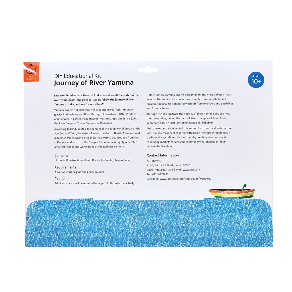 DIY Colouring kit Journey of River Yamuna view 2