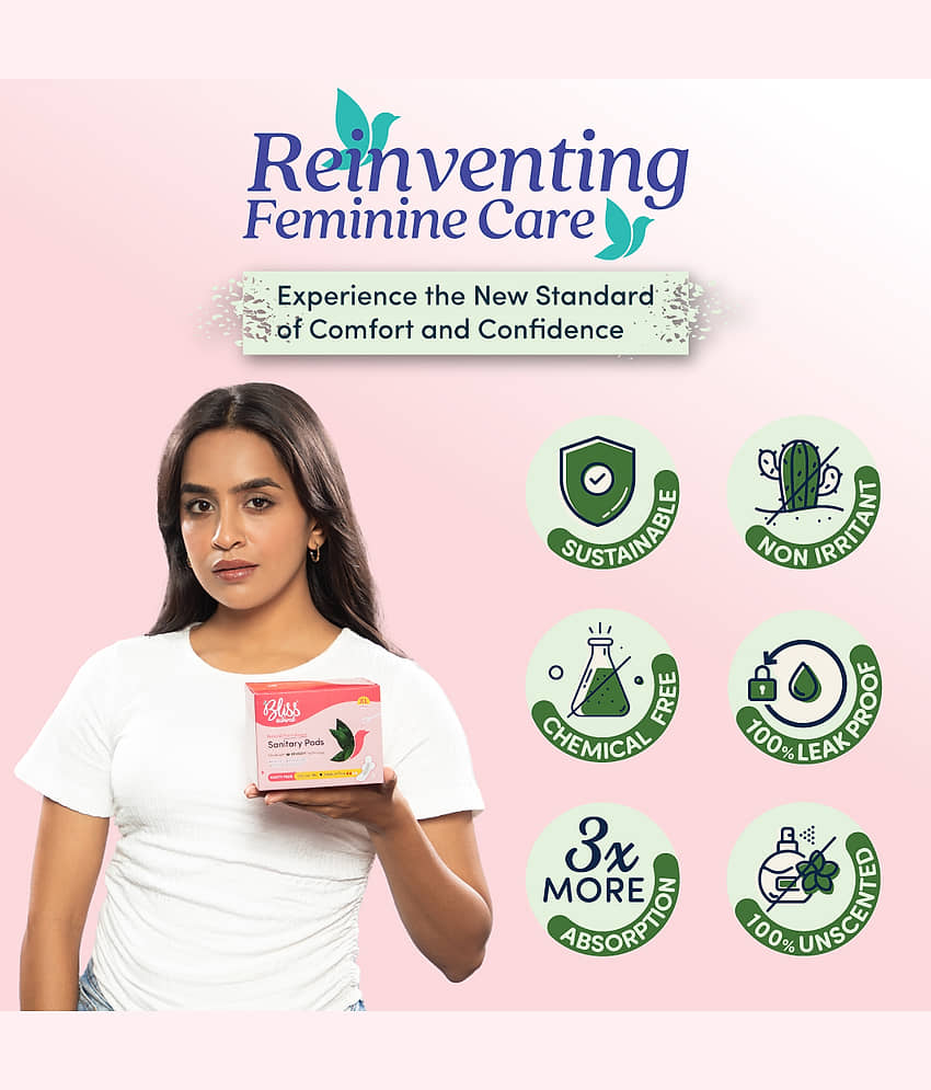 BLISSNATURAL Cottony XL Regular Sanitary Pad view 2
