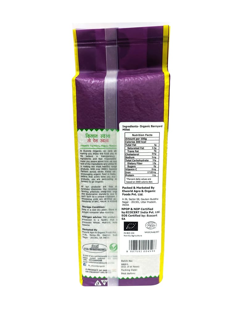 Elworld Agro & Organic Food Products Barnyard Millet Premuim Superfood 5kg (500g Each) view 2