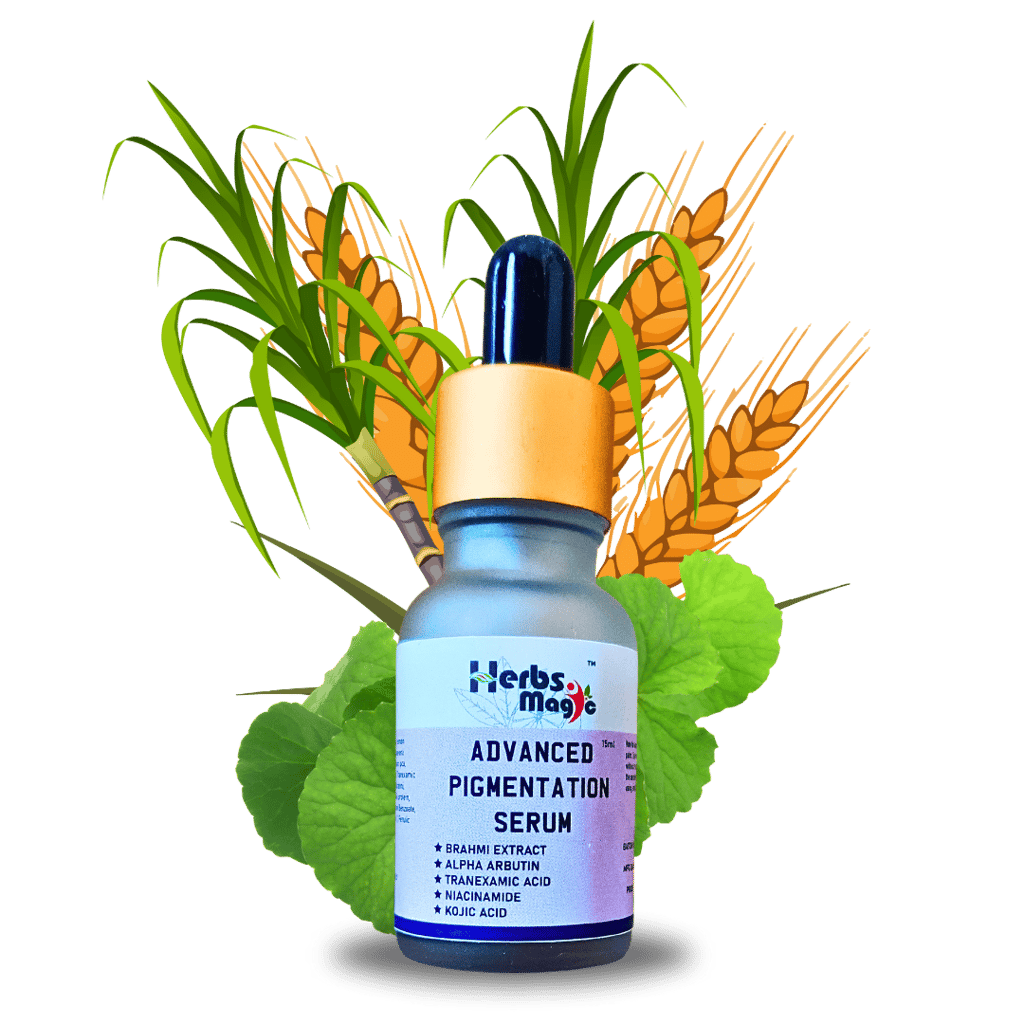Herbs Magic Advanced Pigmentation Serum for Pigmentation & Dark Spots Removal | Remove Blemishes, Acne Marks & Tanning 15ml for women and mans view 2