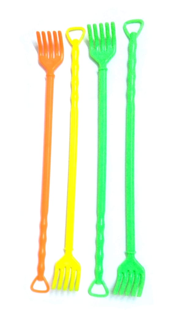 Nawani Back Body Itch Scratcher Rod and Massage Stick (Random Colours) Pack of 4 Size- 16 inch view 2