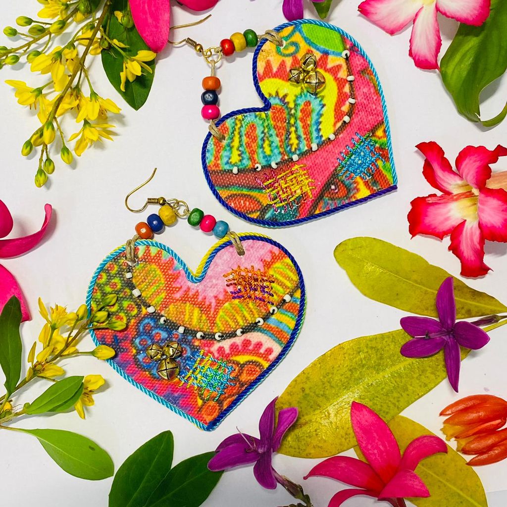 Heartsy Chunky Heart Earrings view 2