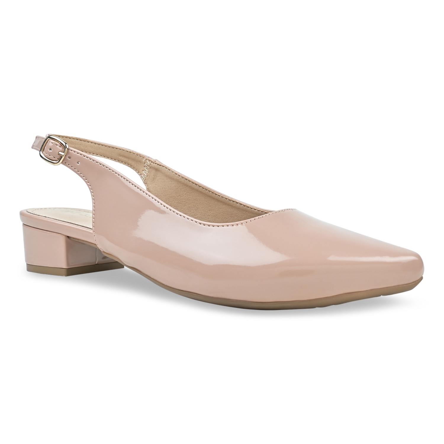 Nude Women Sling Back Pumps view 2
