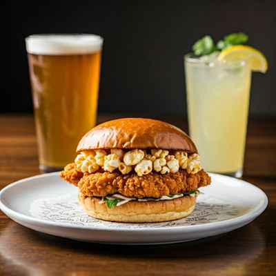 Chicken Popcorn Sandwich