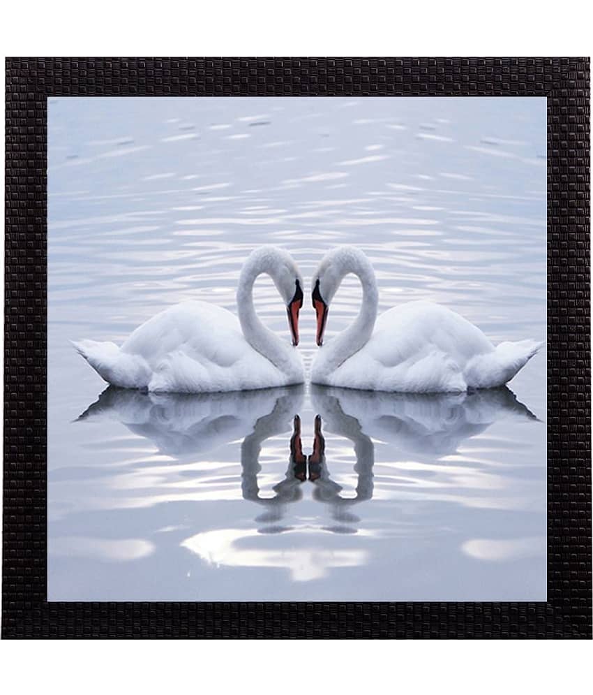 eCraftIndia Multicoloured Swan UV Wall Art view 2