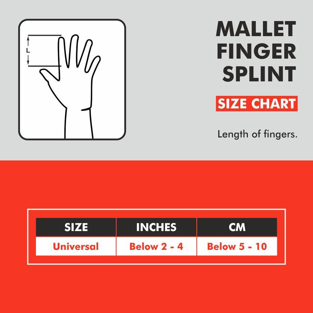 2 x SAMSON Mallet Finger Splint view 2