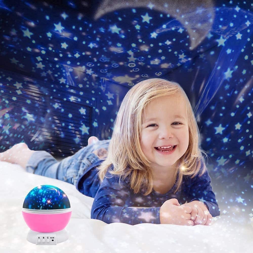 Star Master Rotating 360 Degree Moon Night Light Lamp Projector with Colors and USB Cable,Lamp for Kids Room Night Bulb view 2