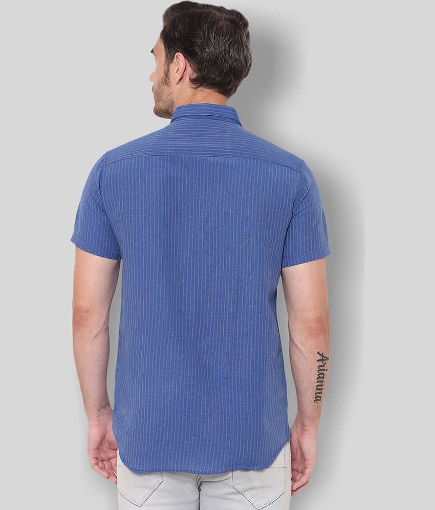Latest Chikan - Orange Cotton Blend Regular Fit Men's Casual Shirt (Pack of 1) view 2