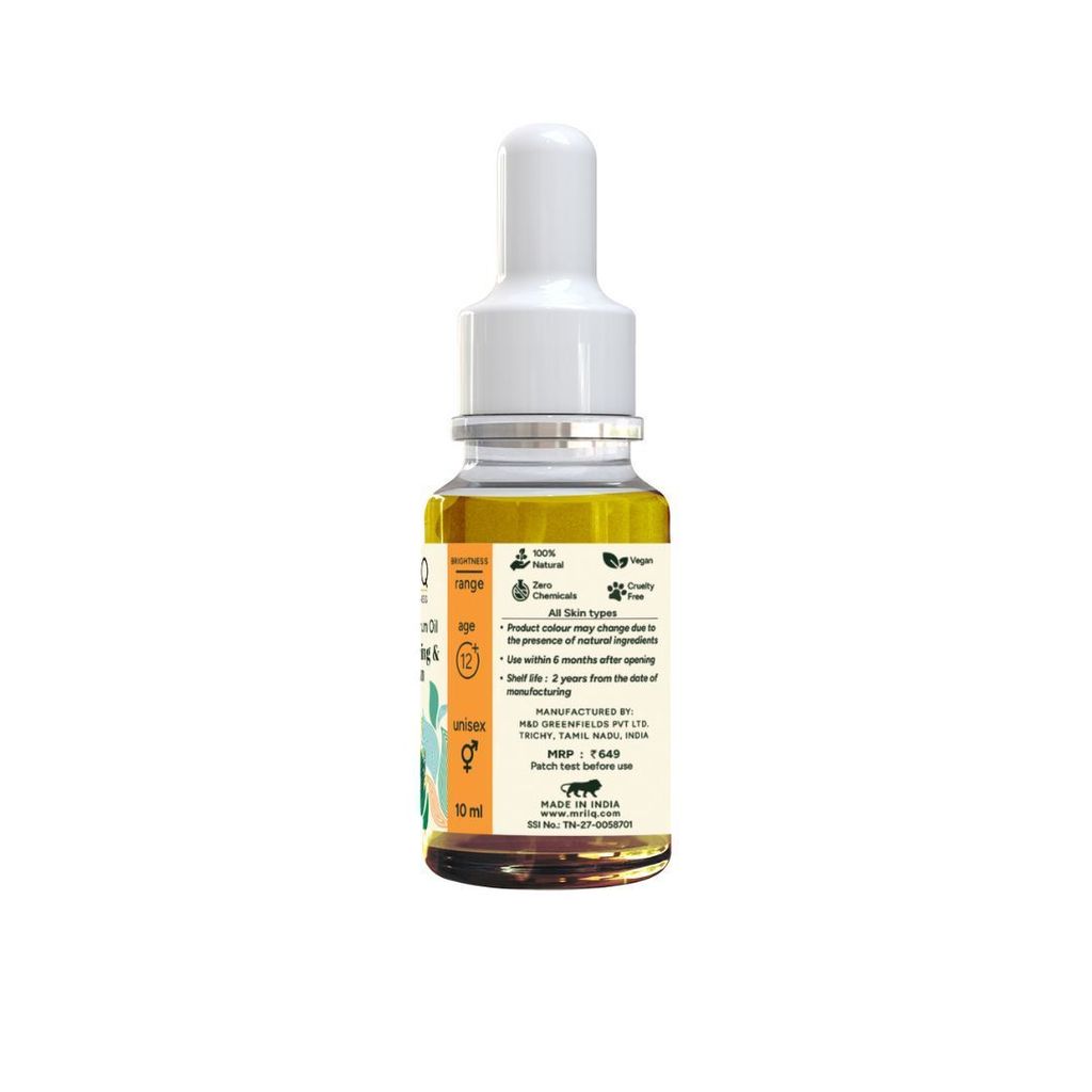 MrilQ Golden Drop Oil | Instant Glow & Hydration| Vit C Serum | All Skin Types view 2