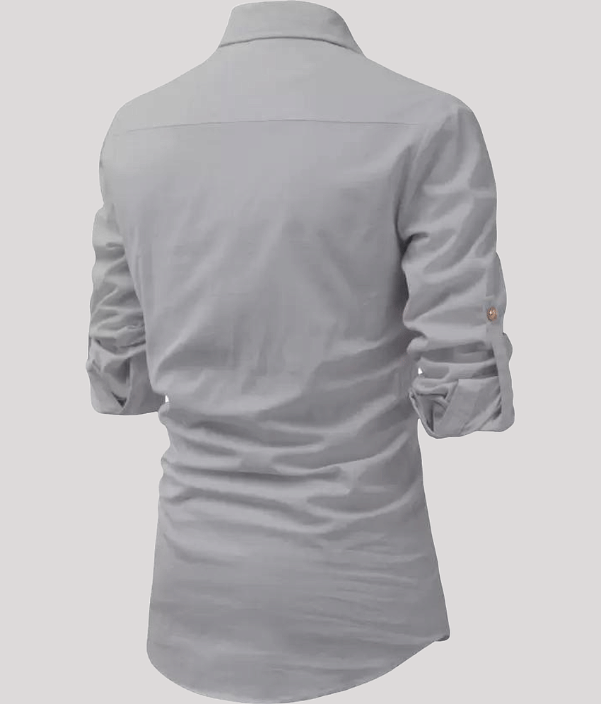 Life Roads Beige Cotton Men's Shirt Style Kurta ( Pack of 1 ) view 2