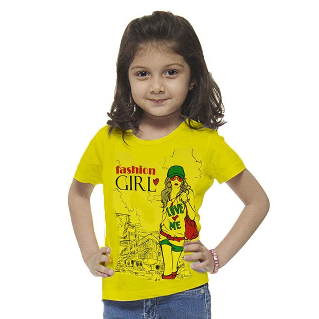 Crazyon girls cotton tshirts tops dress combo pack of 5 view 2