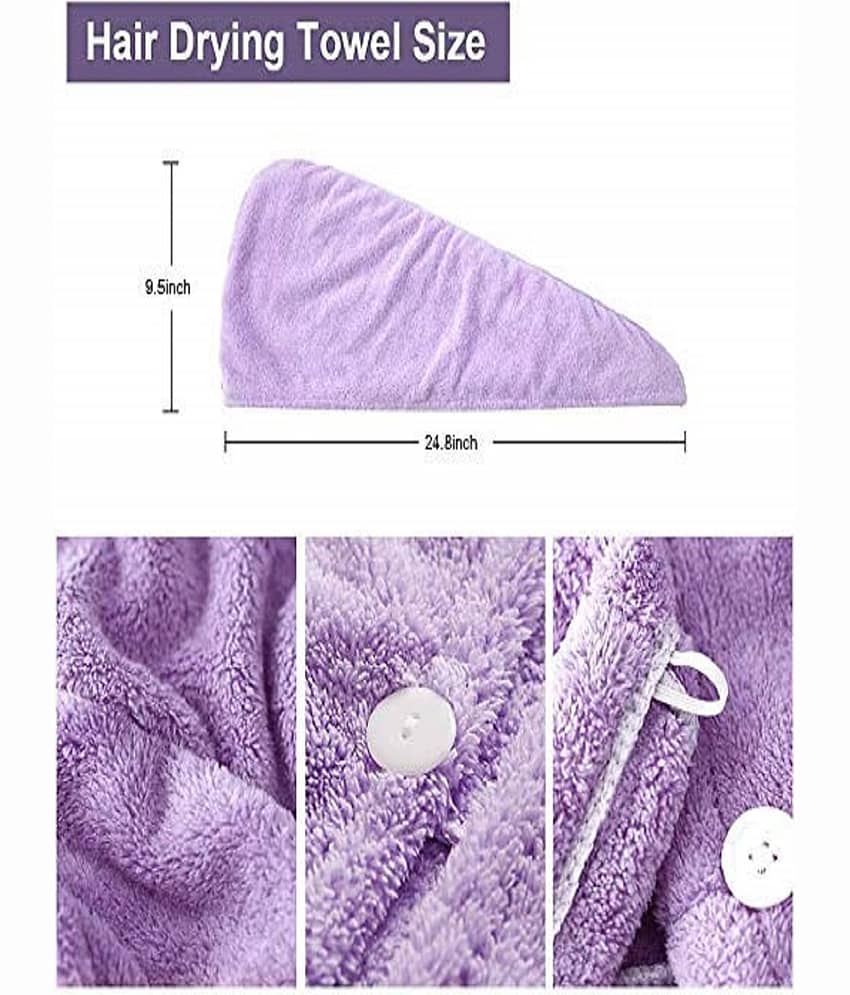 Midastra Multicolor Hair Towel Wrap ( Pack of 2 ) view 2