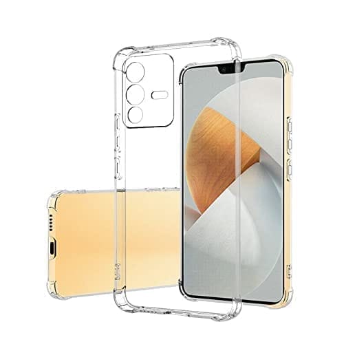 Faircost for Vivo V23 5G Back Cover Shockproof (Silicon| Transparent) view 2