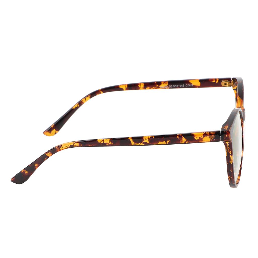 Jodykoes Oversize Fashionable Anti Glare Round Frame Spectacle Eyewear Eyeglasses (Tiger Print) view 2