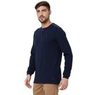 Mufti Navy Long Sleeve Henley view 2
