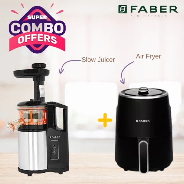 Deals Combo( Slow Juicer & Air Fryer)