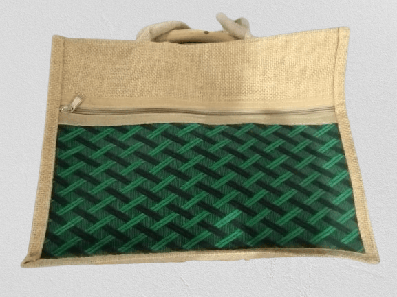COLOURFUL HANDMADE JUTE BAG view 2