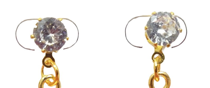 Fashion Jewelry Iridescent Ball Earrings view 2