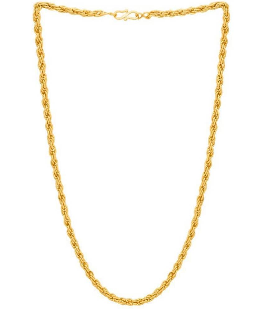 H M PRODUCT Gold Plated Chain ( Set of 1 ) view 2