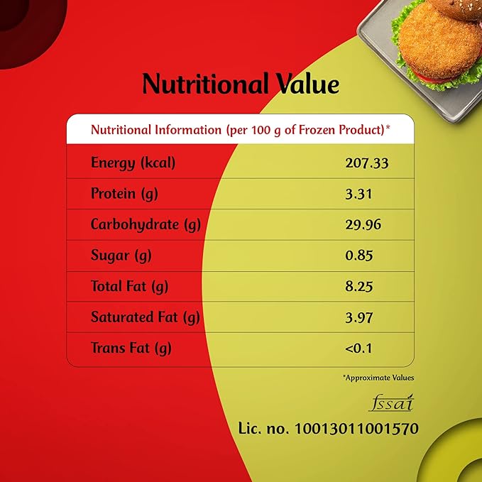 McCain Veggie Burger Patty 1.25 Kgs view 2