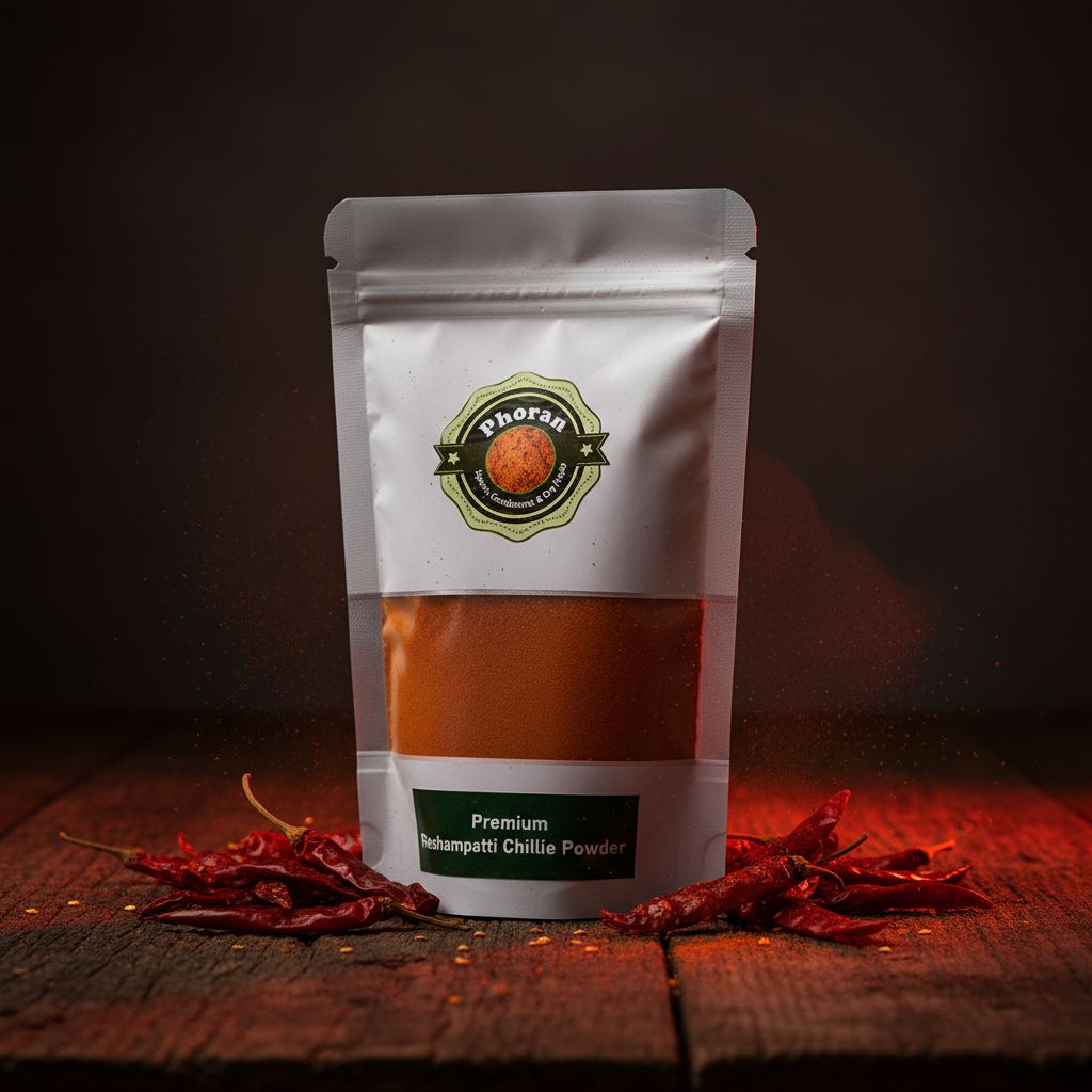 Buy Reshampatti Chilli Powder Online India - Extra Hot | Phoran view 2