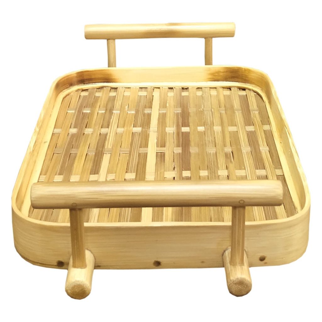 Handmade Bamboo Tray - Small by Garvi Gurjari view 2