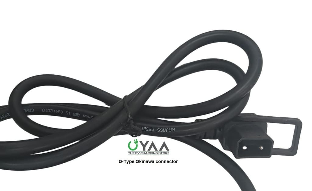 EvcharZ 84V 6A Lithium Battery Charger 2 PIN D-Type Connector view 2