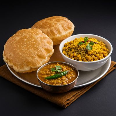 Sattu Poori Sabji