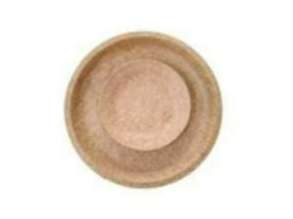 BIODEGRADABLE SNACK PLATES- 6 INCH ROUND-40 NOS