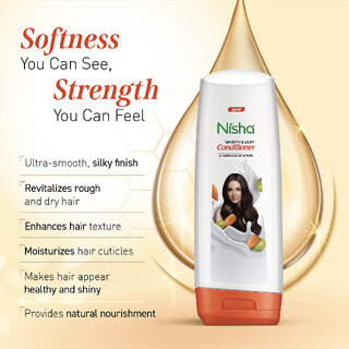 Nisha Smooth & Silky Conditioner, 180 ML White (180 ml) view 2