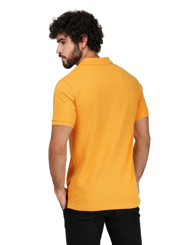 Solid Polo Shirt - APRICOT view 2
