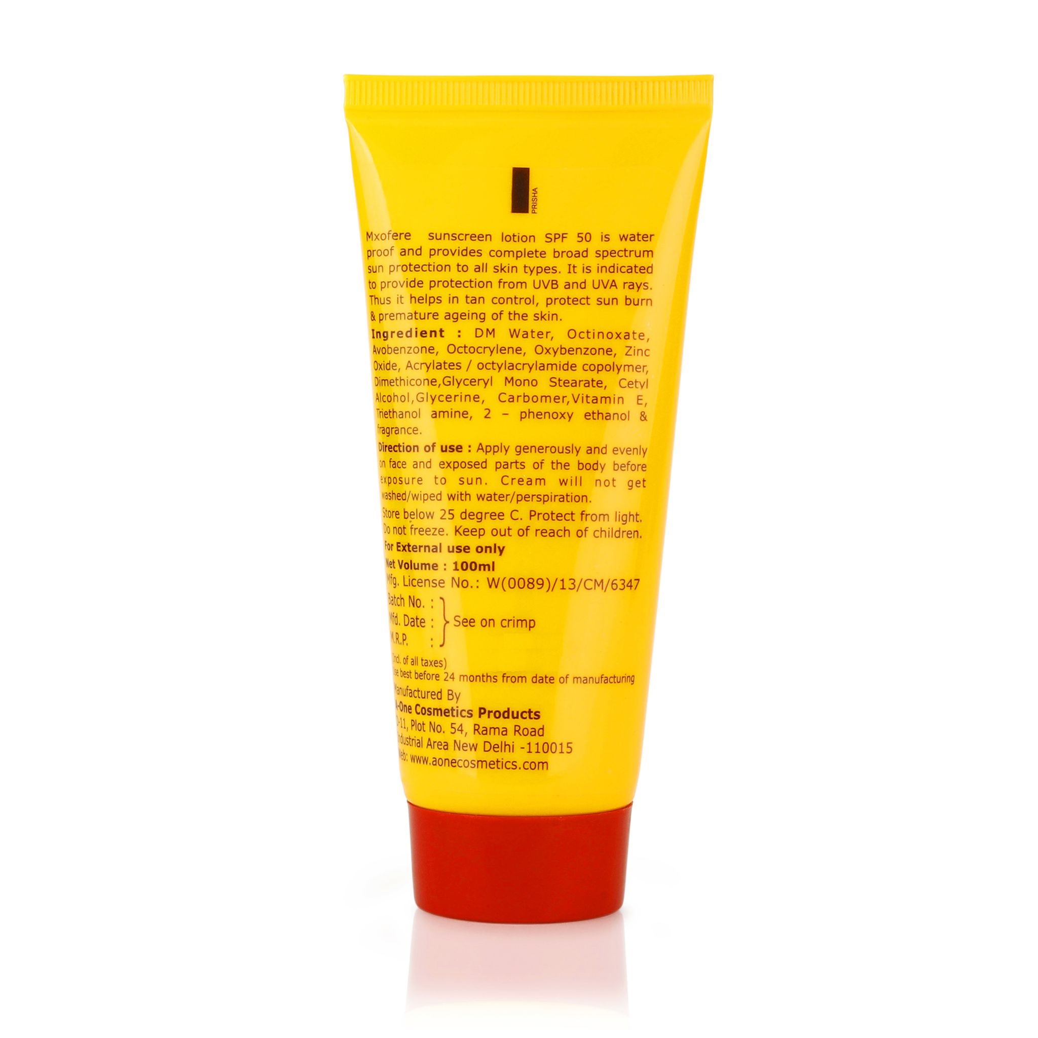 Mxofere Sunscreen Lotion SPF 50 - Broad Spectrum Protection view 2