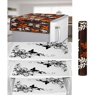 REVEXO Refrigerator Cover (Width: 98 cm, Multicolor)