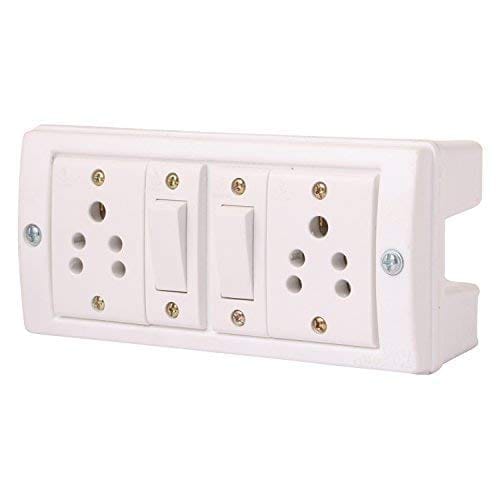 INDRICO Power Strip Extension Multi Outlet Board Fitted with 2 Anchor Sockets(5 Amp),2 Anchor Switch and 4 Metre Wire with 5 Amp Plug view 2
