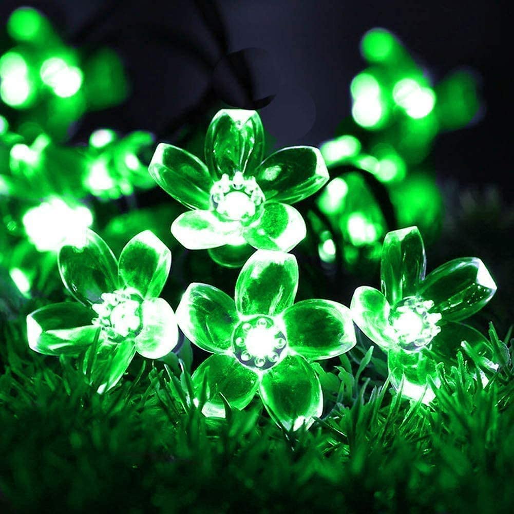 GLOWSERIE Flower LED String Lights – Green Decorative Lights for Indoor & Outdoor Use view 2